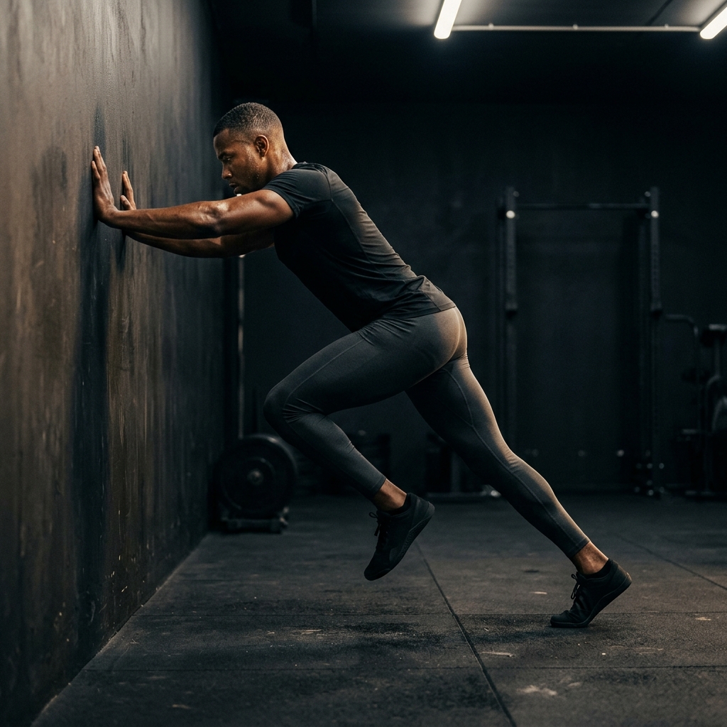 Wall drive acceleration drill for soccer sprint training